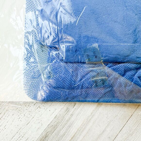 Vintage Montgomery Ward Blue Ribbons Pantyhose Sandal Toe Tall Royal Nylon NIP - Picture 6 of 6